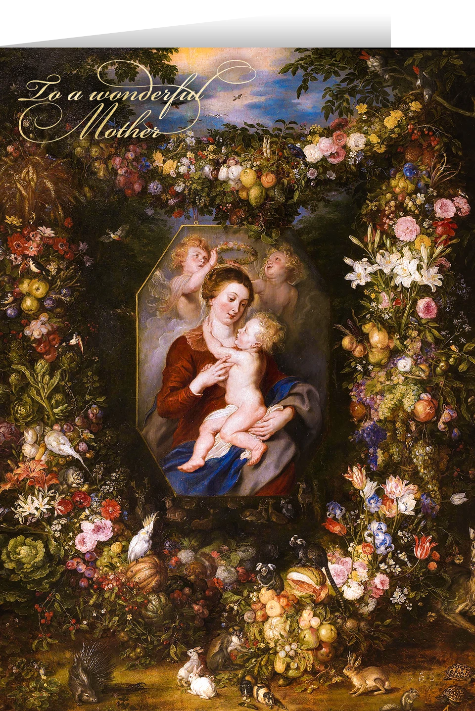 To a Wonderful Mother Greeting Card