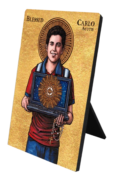 Theophilia Blessed Carlo Acutis Desk Plaque