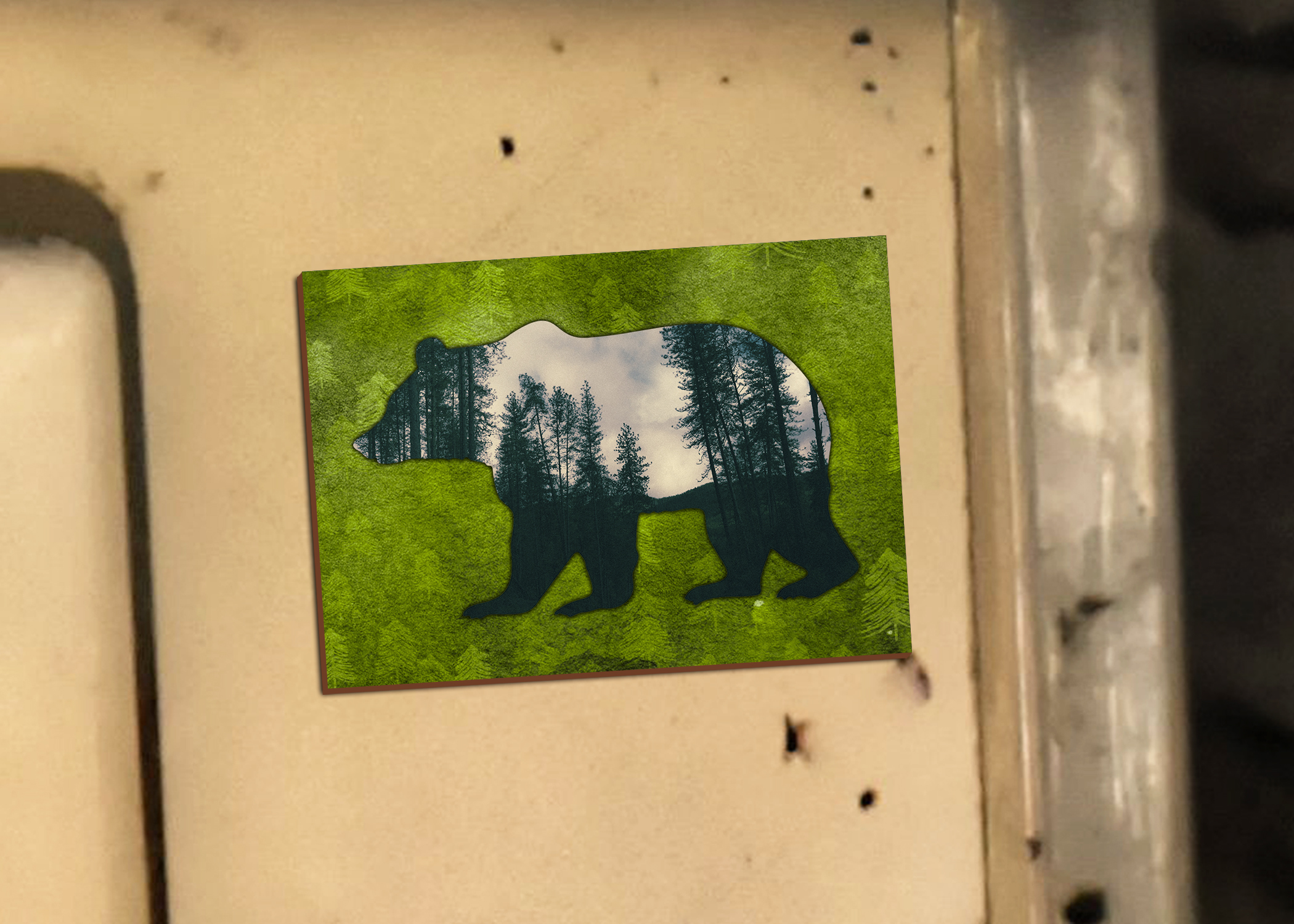 Forest Bear Magnet example