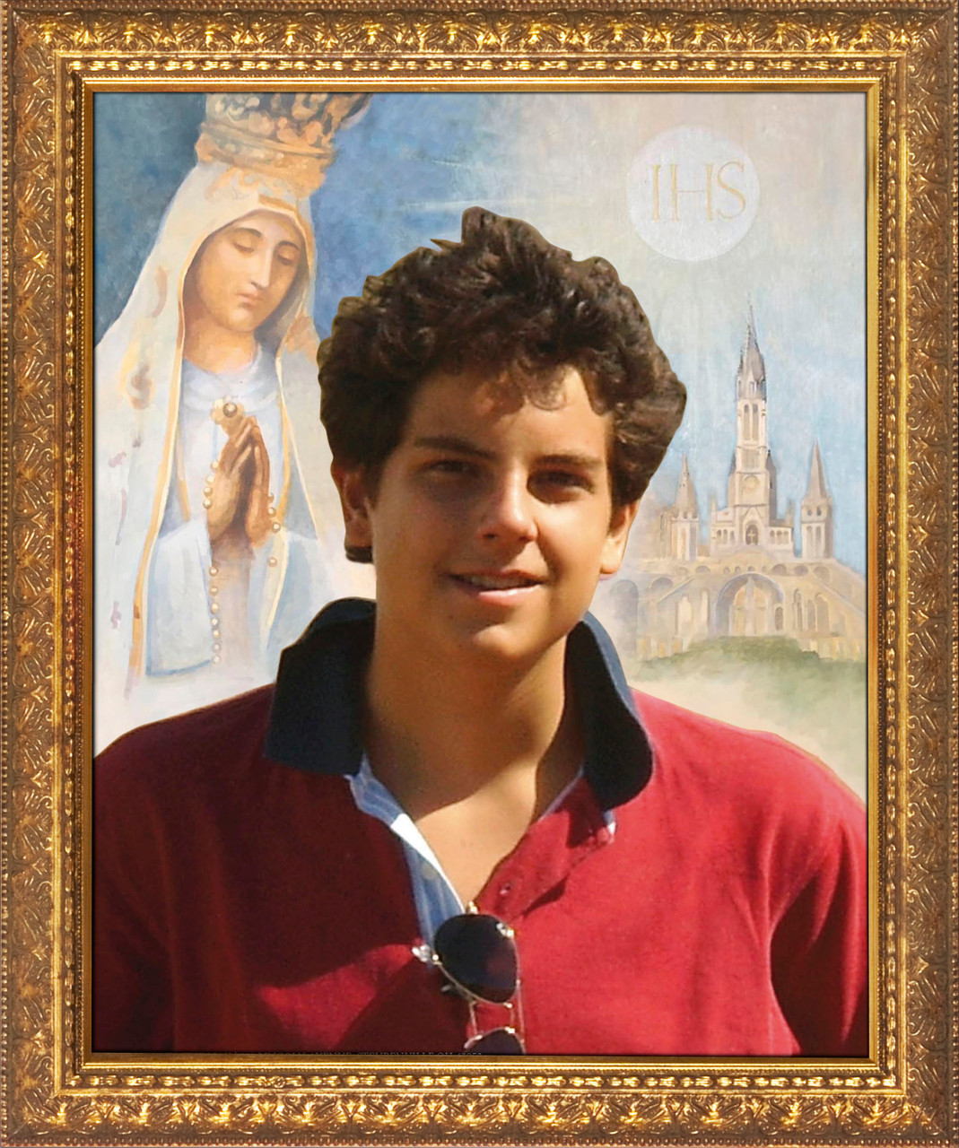 St. Carlo Acutis Framed Art with Our Lady