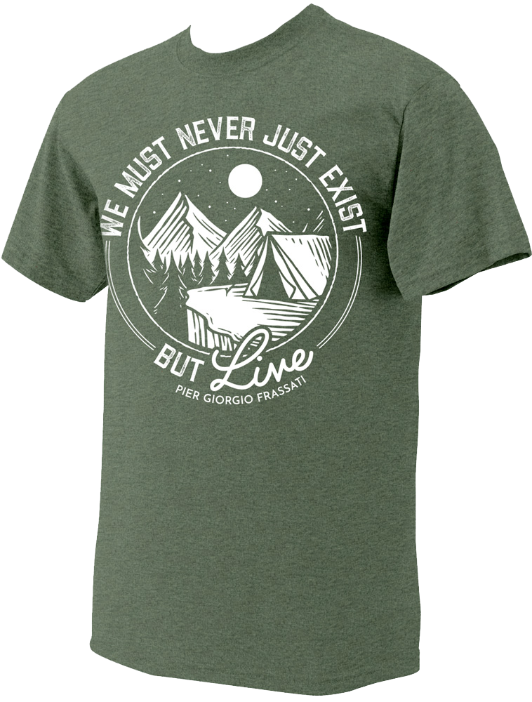 “Live“ Pier Giorgio Heather T-Shirt