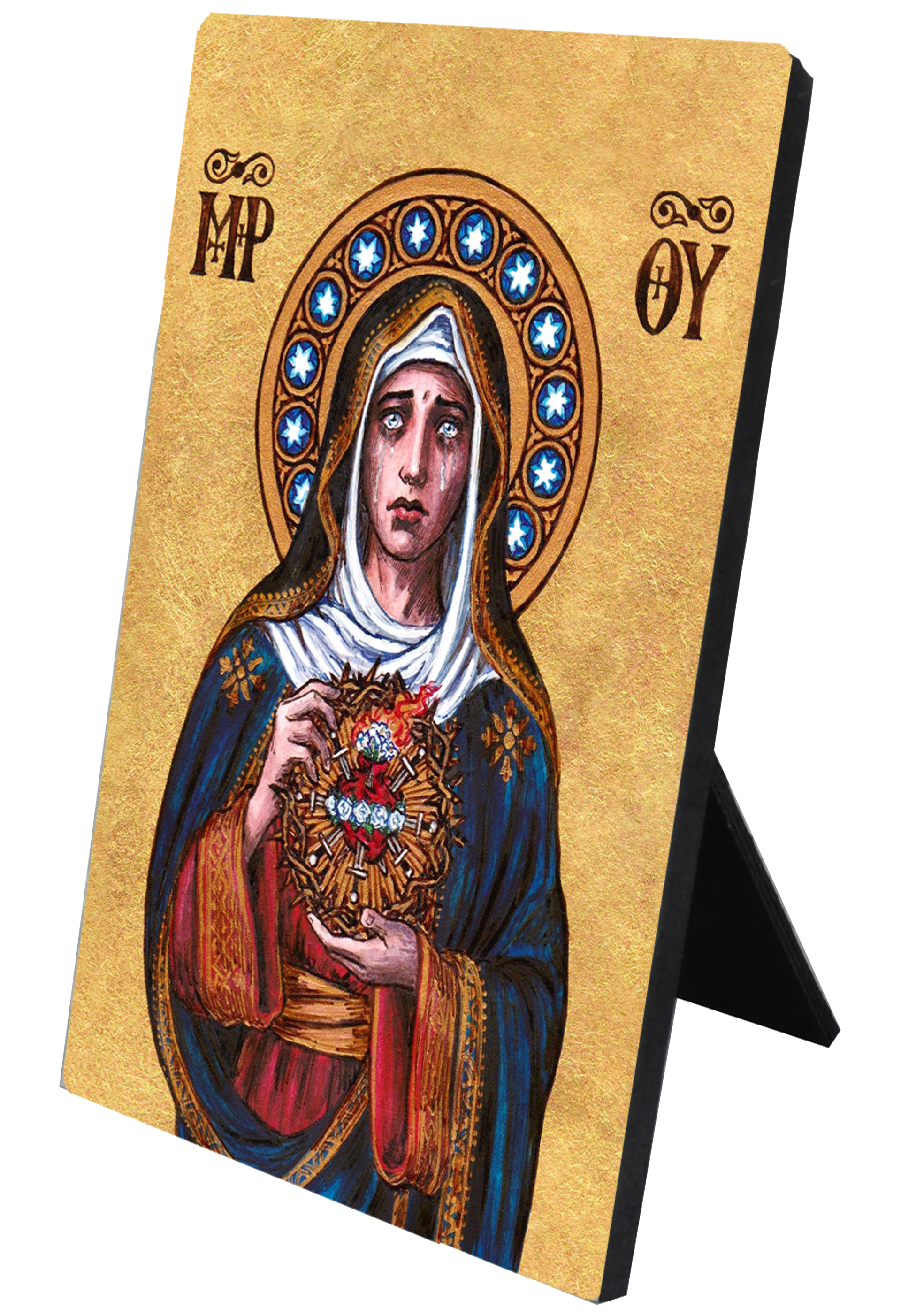 Theophilia Our Lady of Sorrows Desk Plaque