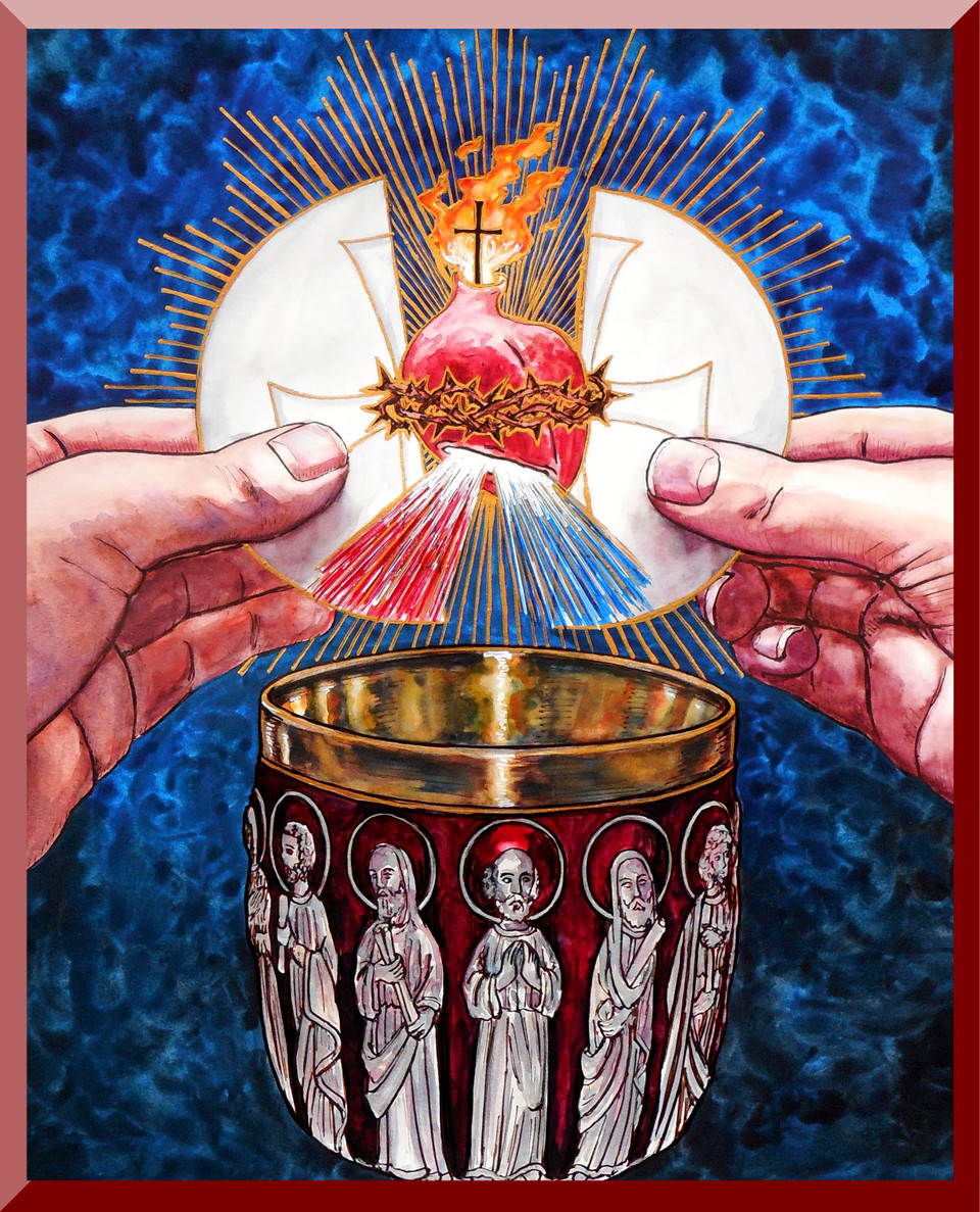 Theophilia The Eucharistic Heart of Jesus Wall Plaque
