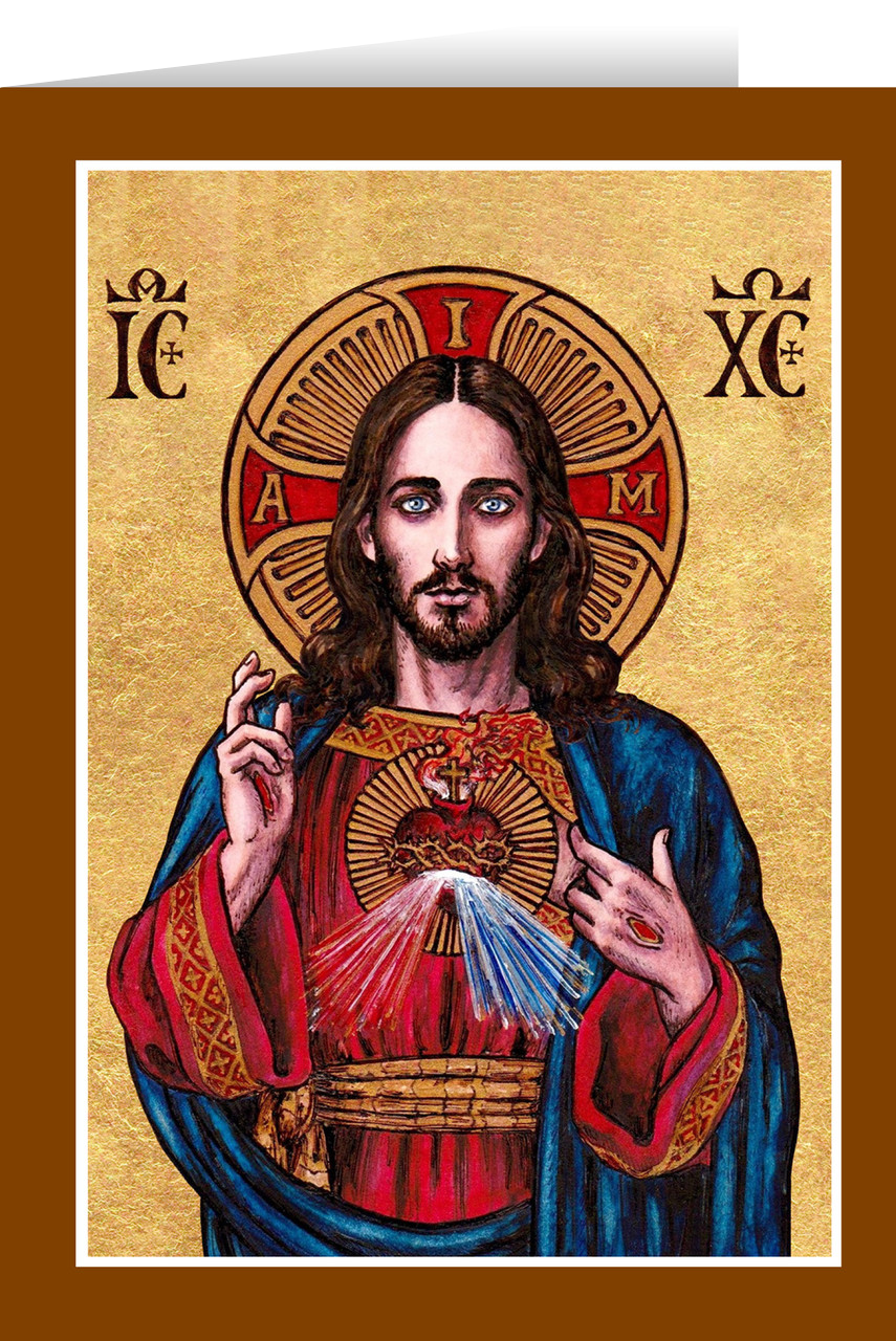 Theophilia Sacred Heart of Jesus Greeting Card