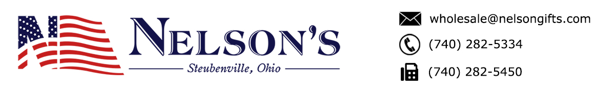 Get in Contact with Nelson's - wholesale@nelsongifts.com - (740) 282-5334