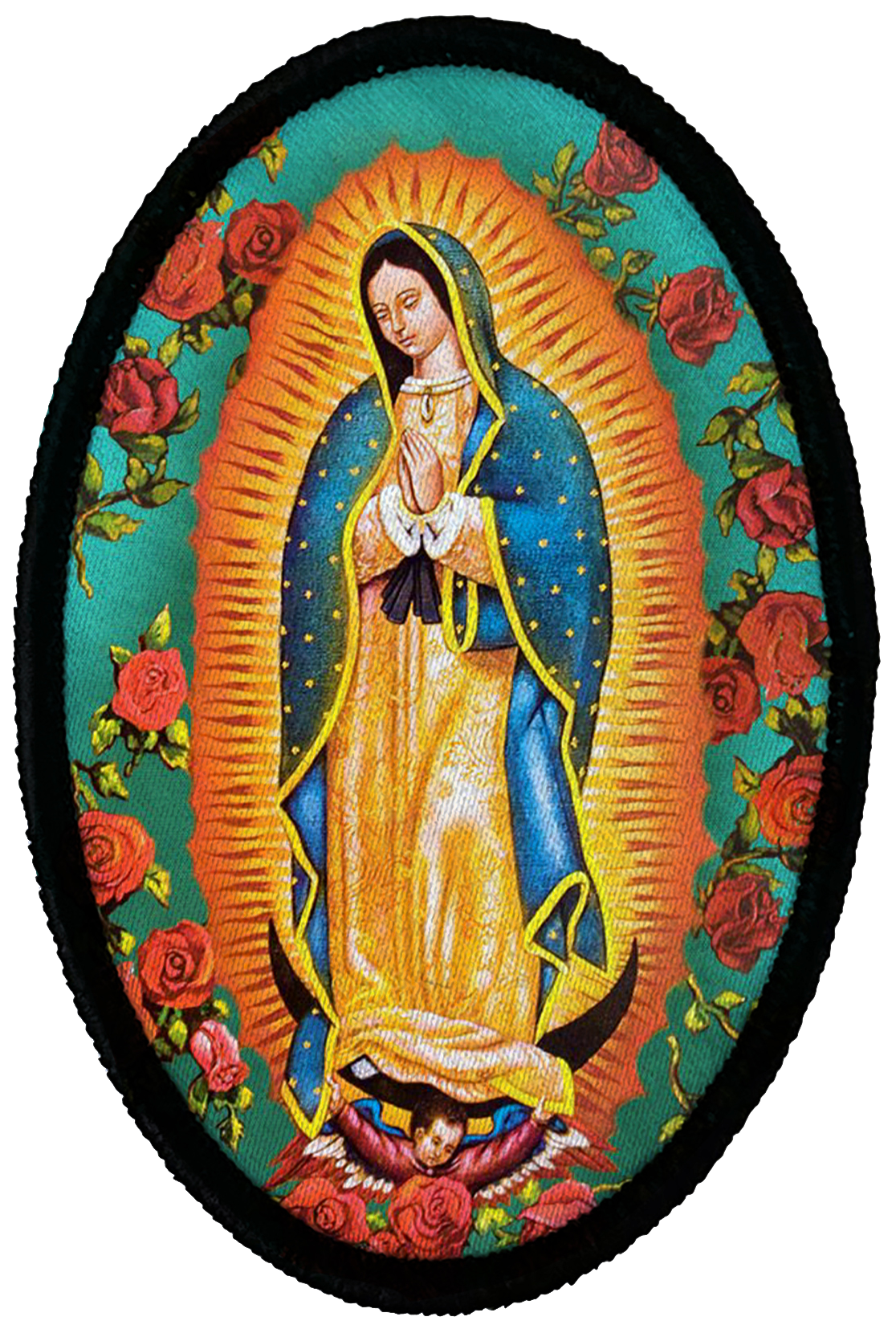 Our Lady of Guadalupe Oval Patch