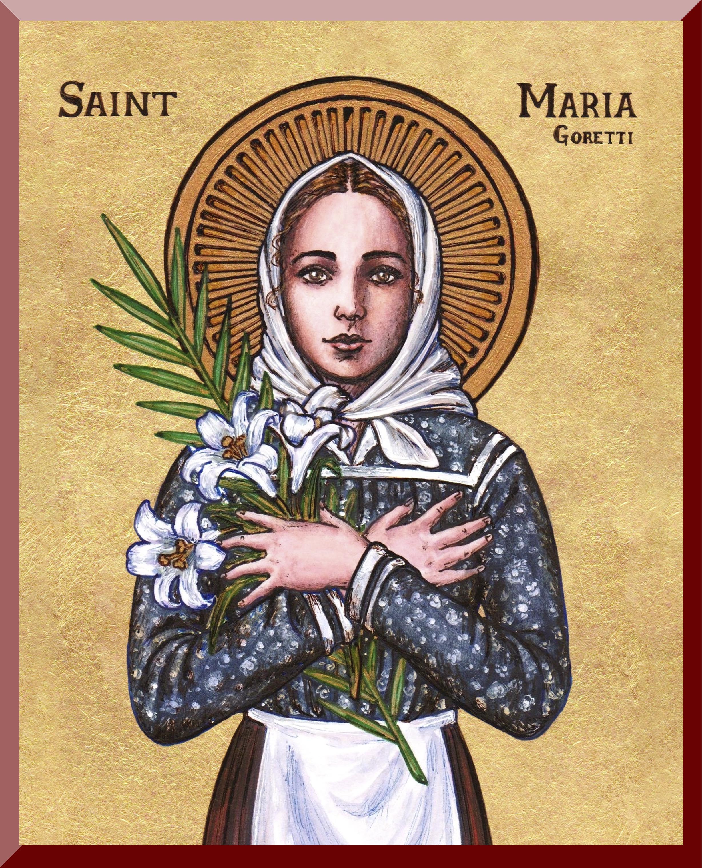 St. Maria Goretti Wall Plaque