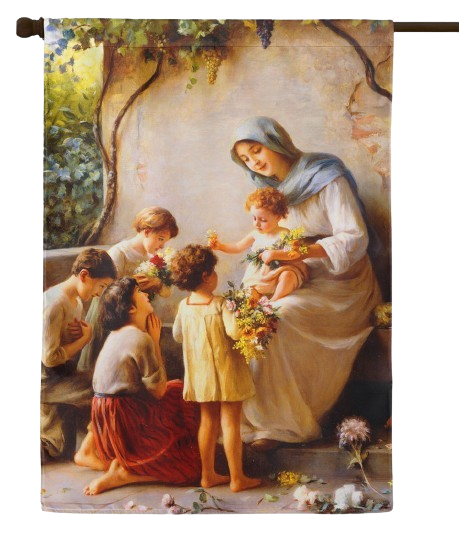 Adoration Outdoor House Flag