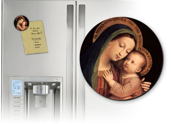 Our Lady of Good Counsel Round Magnet