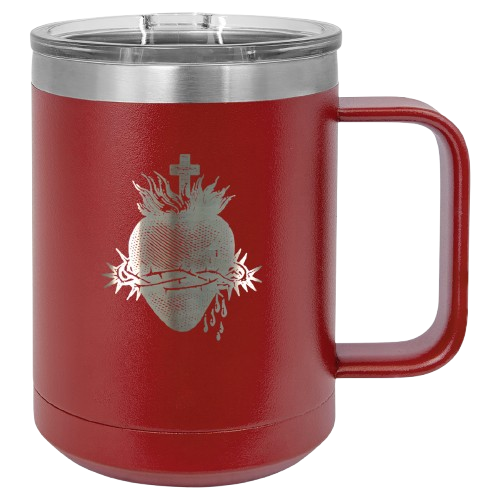 Sacred Heart 15oz Travel Mug