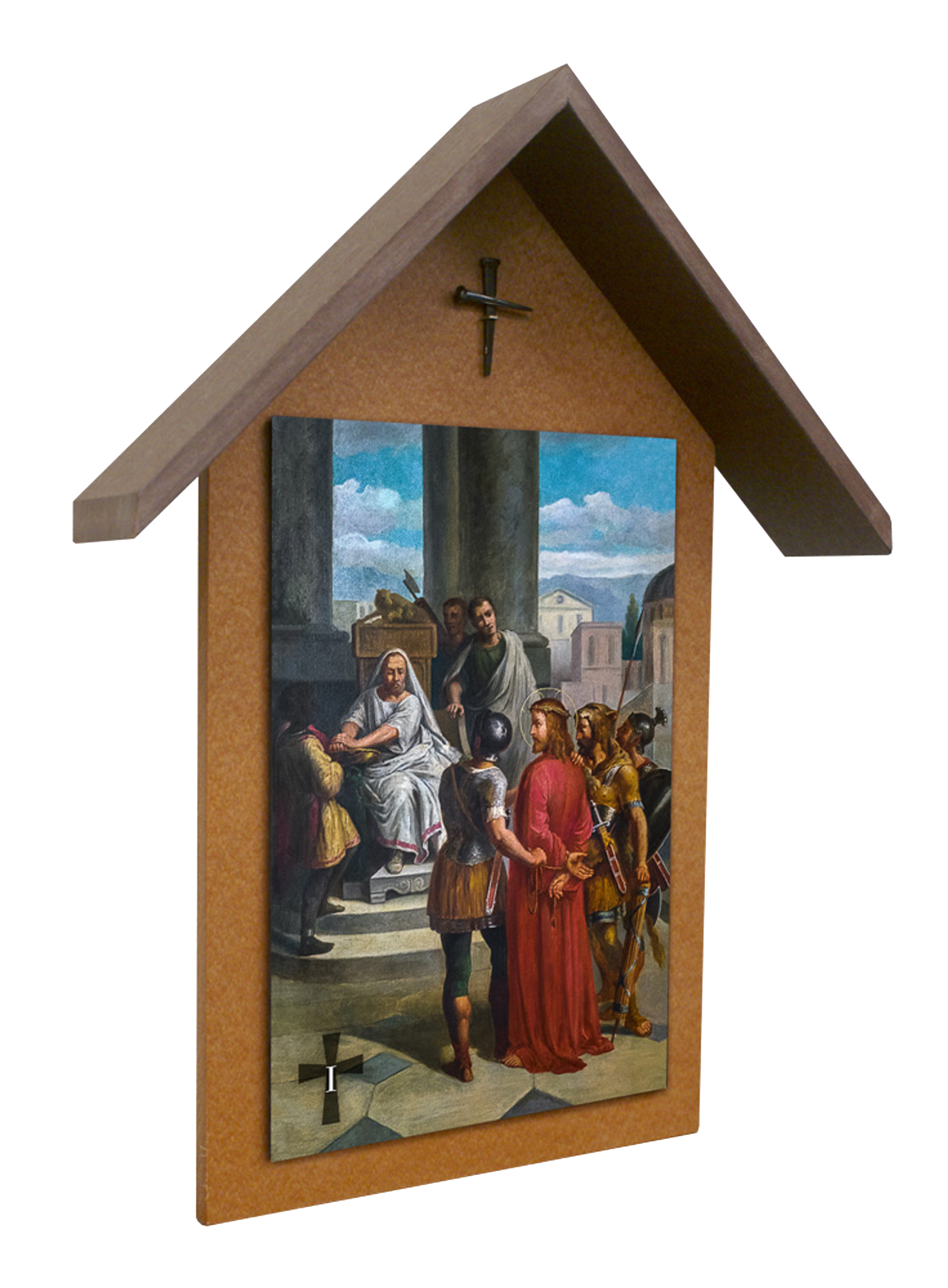 Bertucci Stations of the Cross Deluxe Poly Wood Outdoor Shrine (Set of 14)
