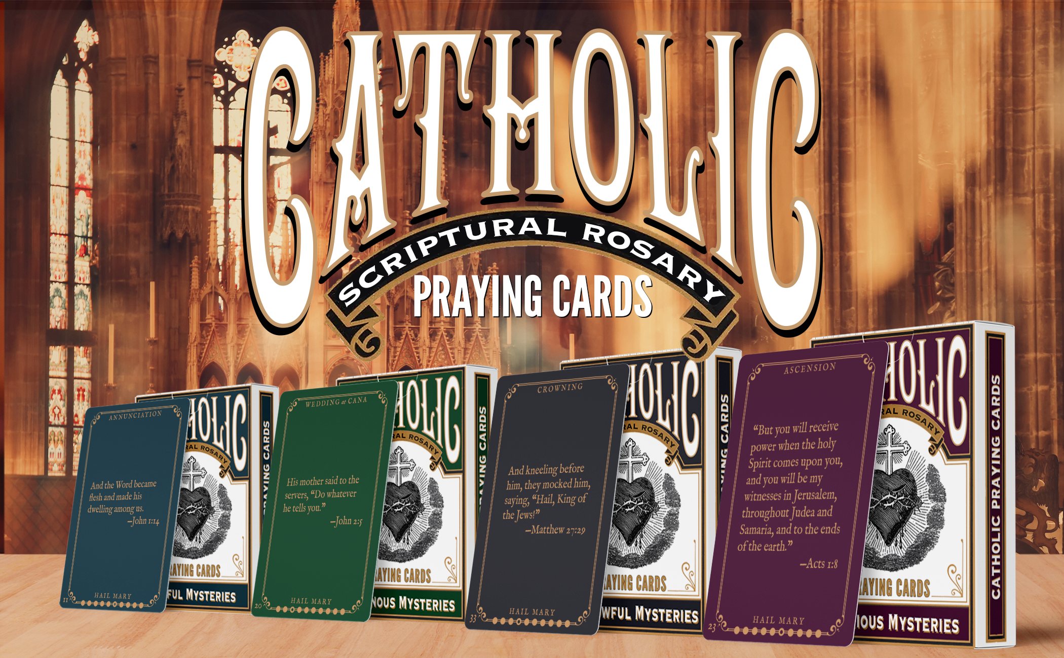 NEW! Catholic Praying Cards