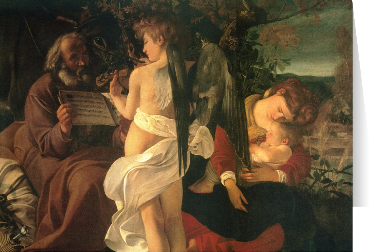 Rest on the Flight into Egypt Christmas Cards