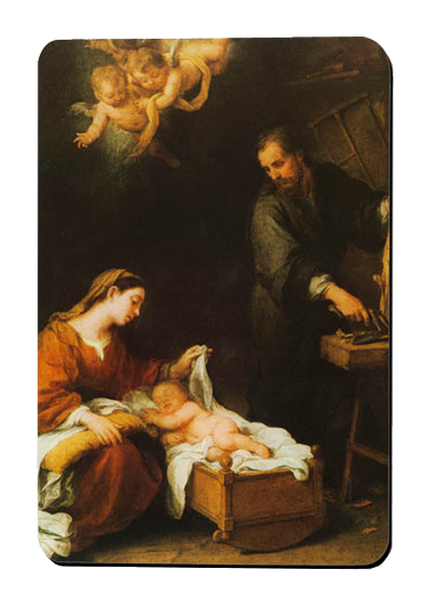 Holy Family by Murillo Magnet