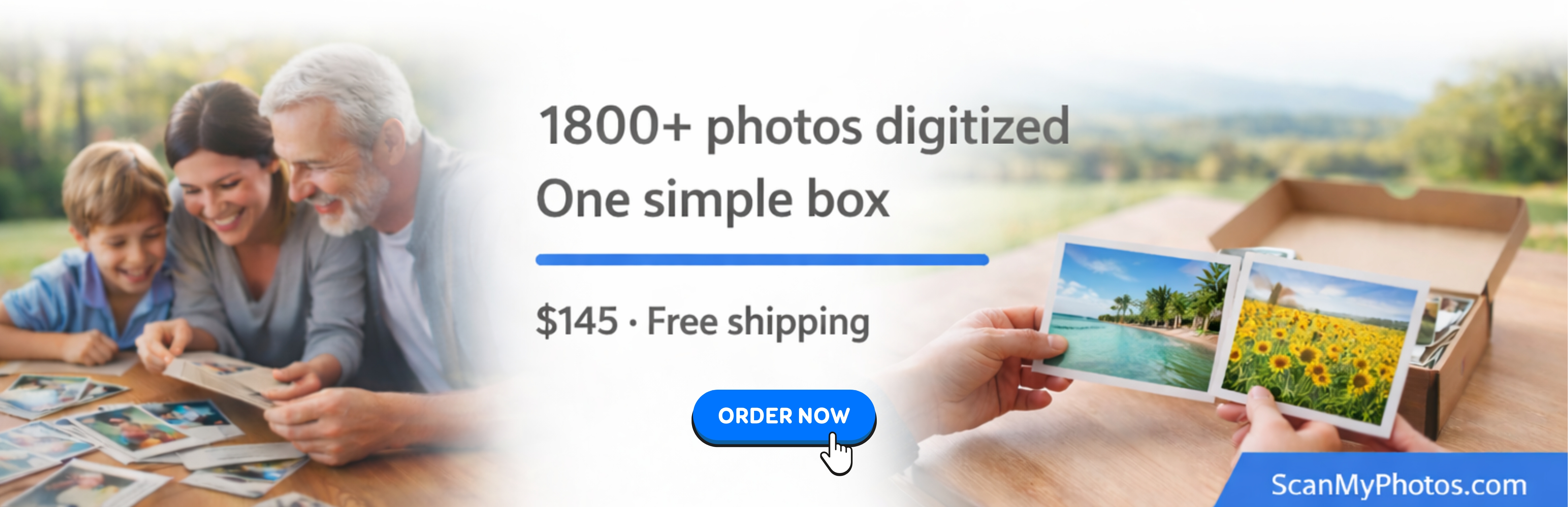 1800 pictures scanned for $145 + free shipping at ScanMyPhotos.