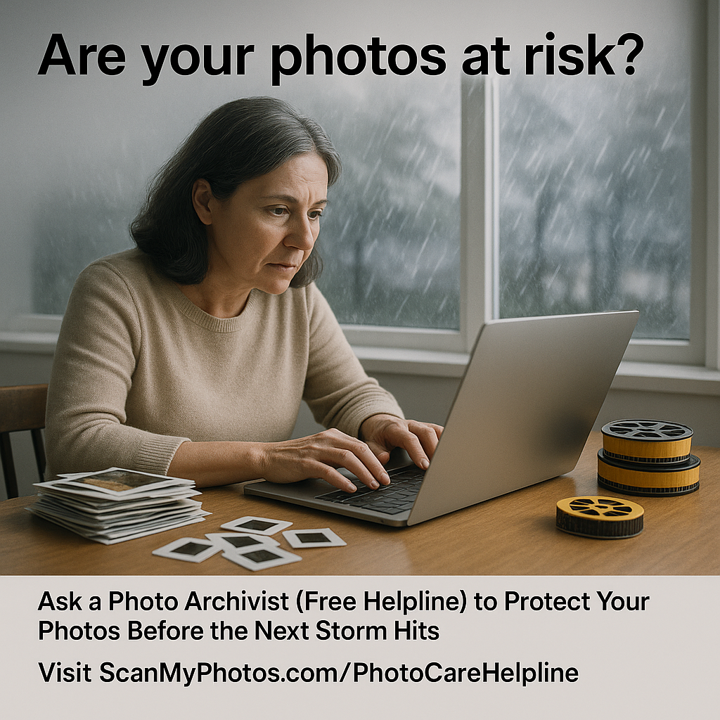 Have photography questions, use the PhotoCare Helpline from ScanMyPhotos