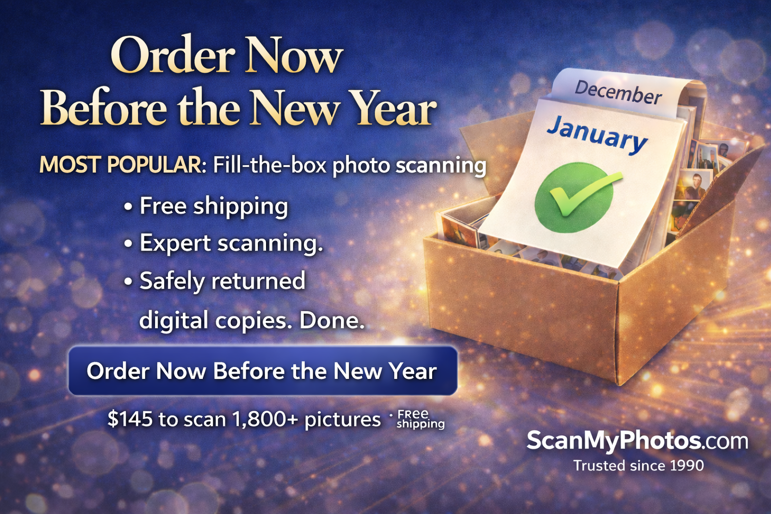 1,800+ pictures digitized with free shipping for $145. Was $290.