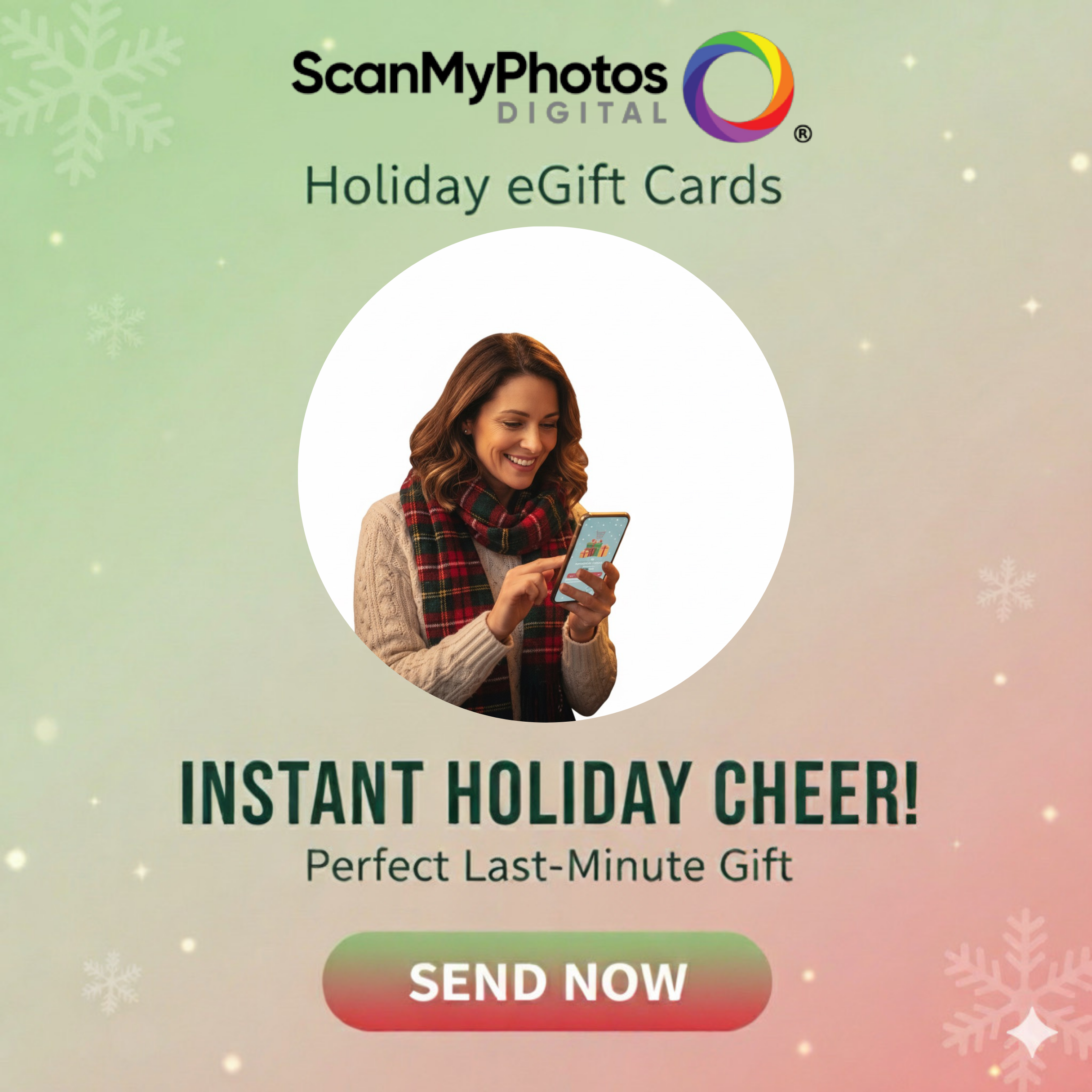 egift cards from ScanMyPhotos for the most personal holiday gift ever. 