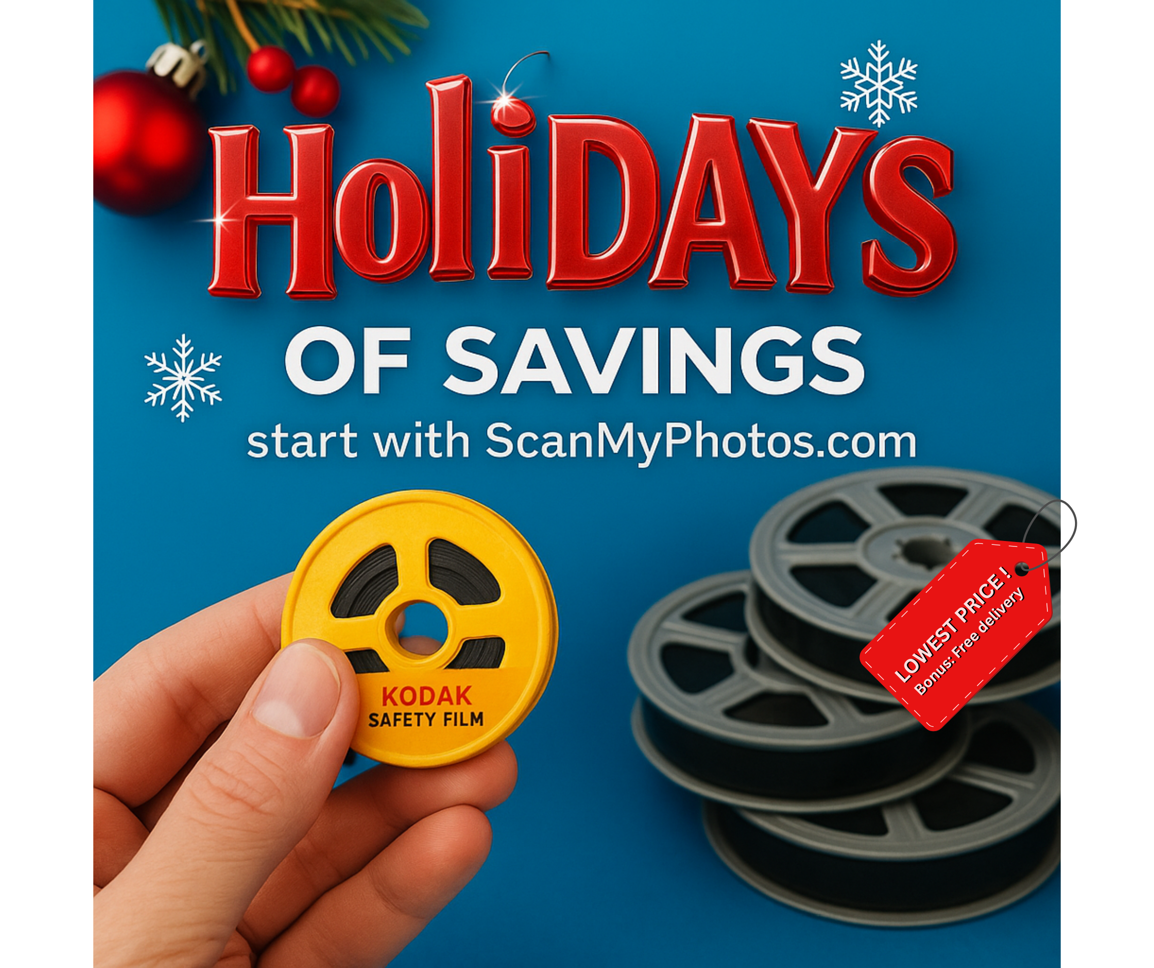 get 8mm home movie film digitized + free S/H.