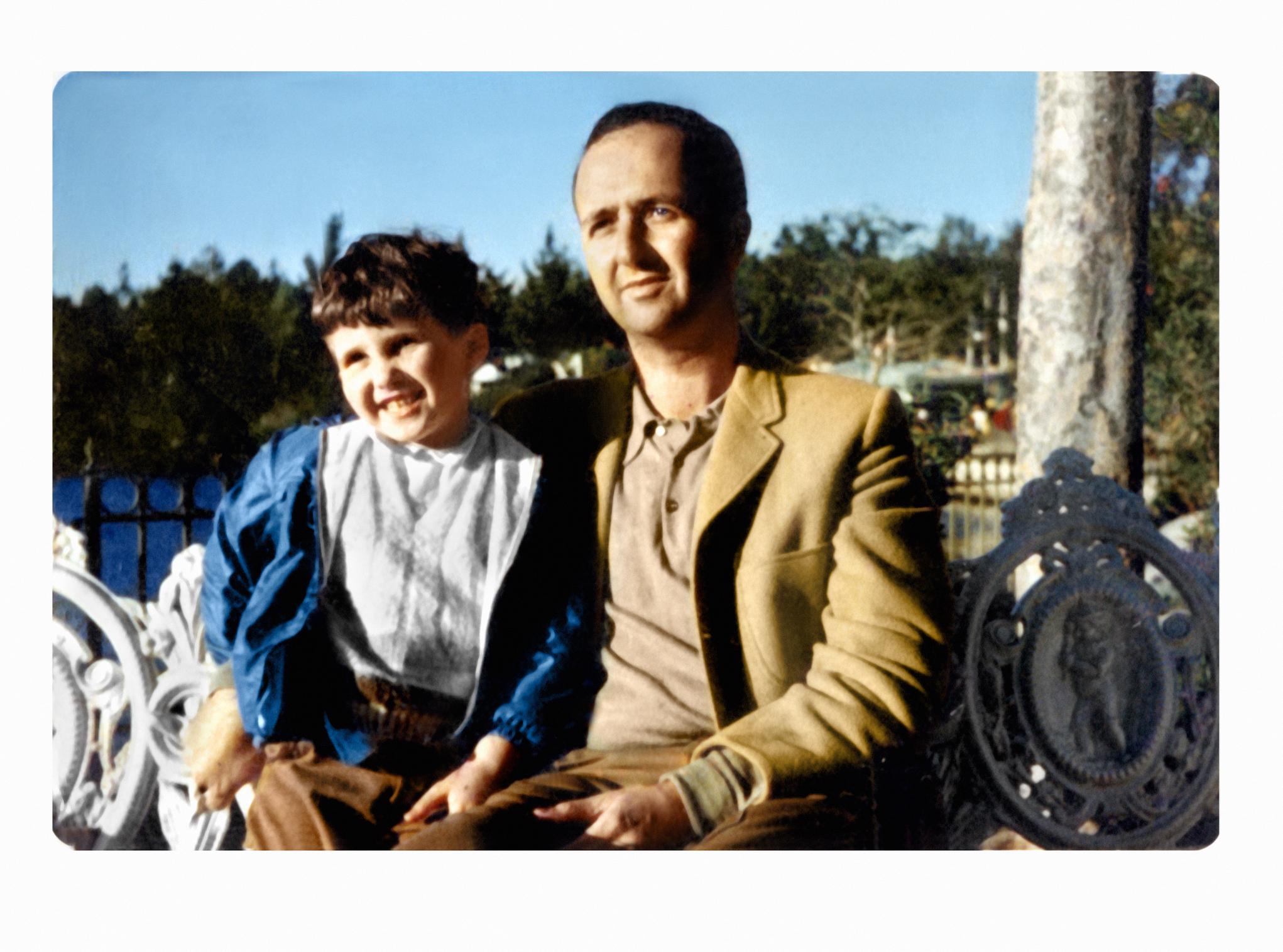 The last photo of a dad and his son at Disneyland.