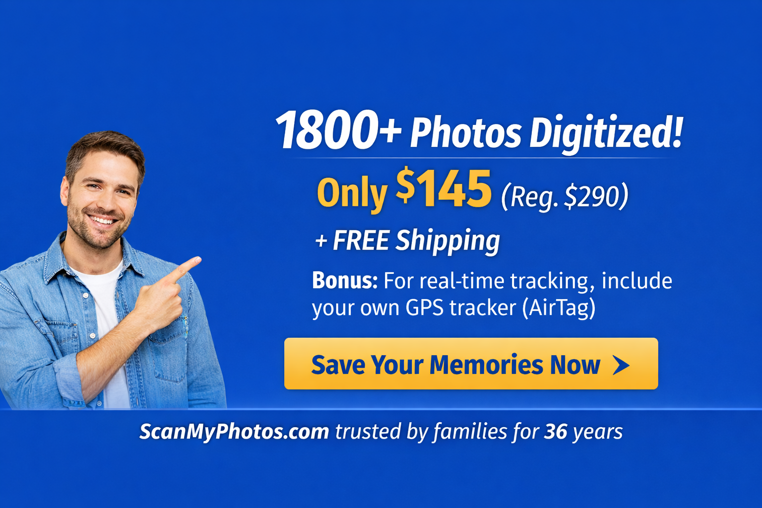 How to get my pictures digitized with free shipping today.
