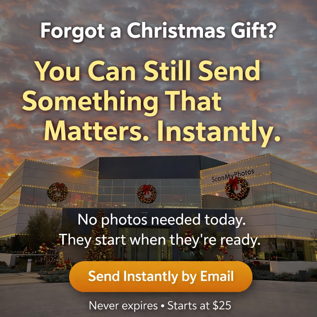 eGift holiday photo scanning gifts