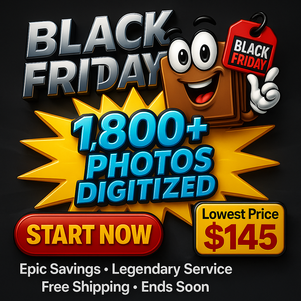 1800 pictures digitized for $145 + free shipping.