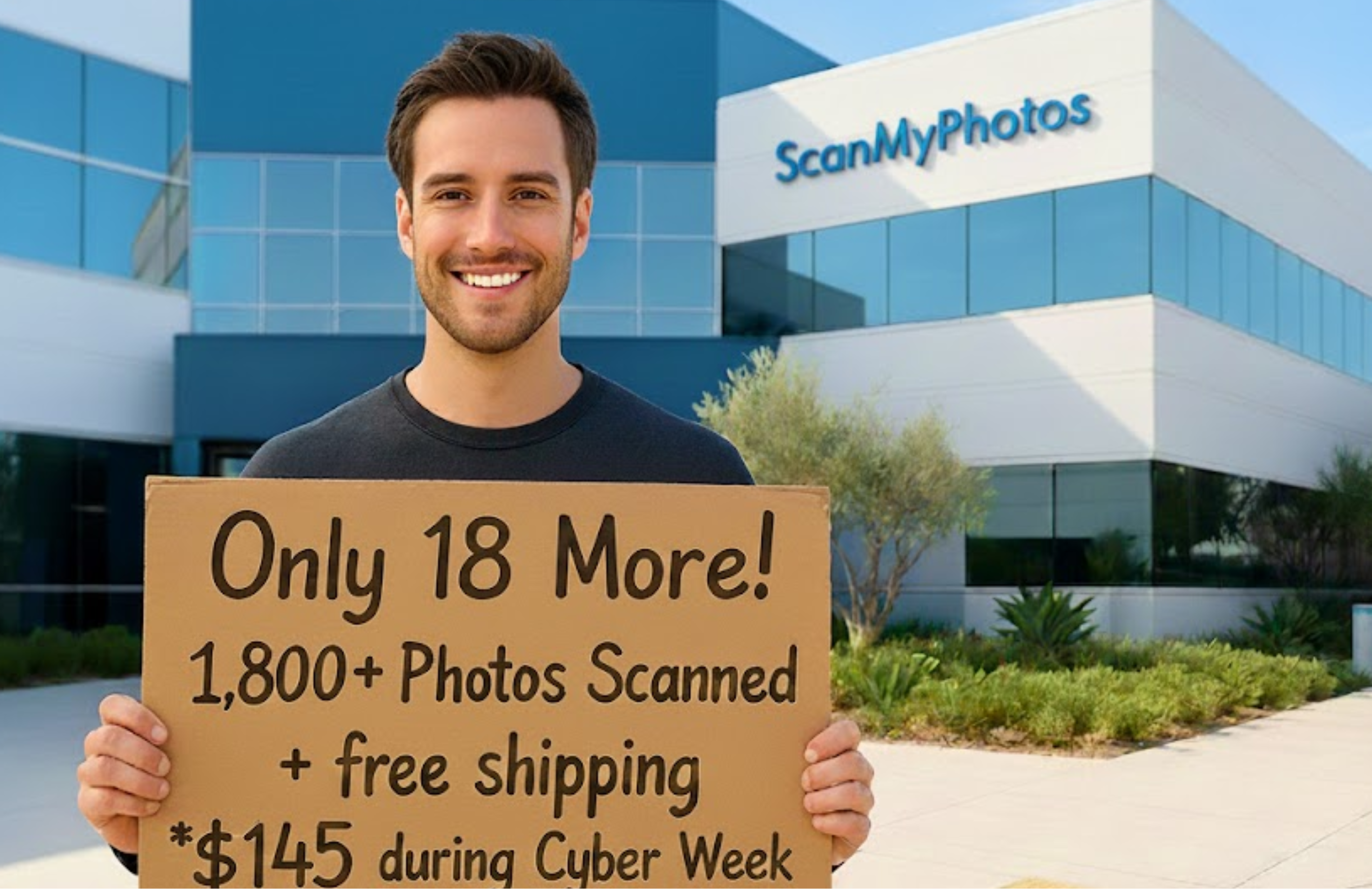 1,800+ pictures scanned for $145 at ScanMyPhotos with free S/H