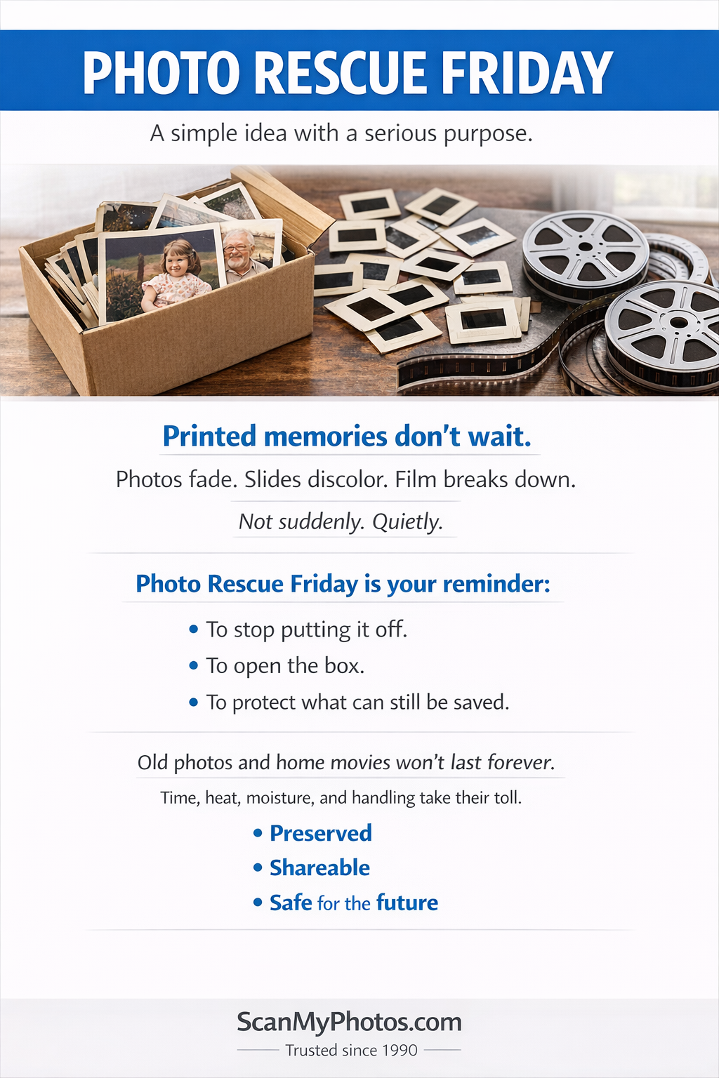 Photo rescue Friday to digitize pictures