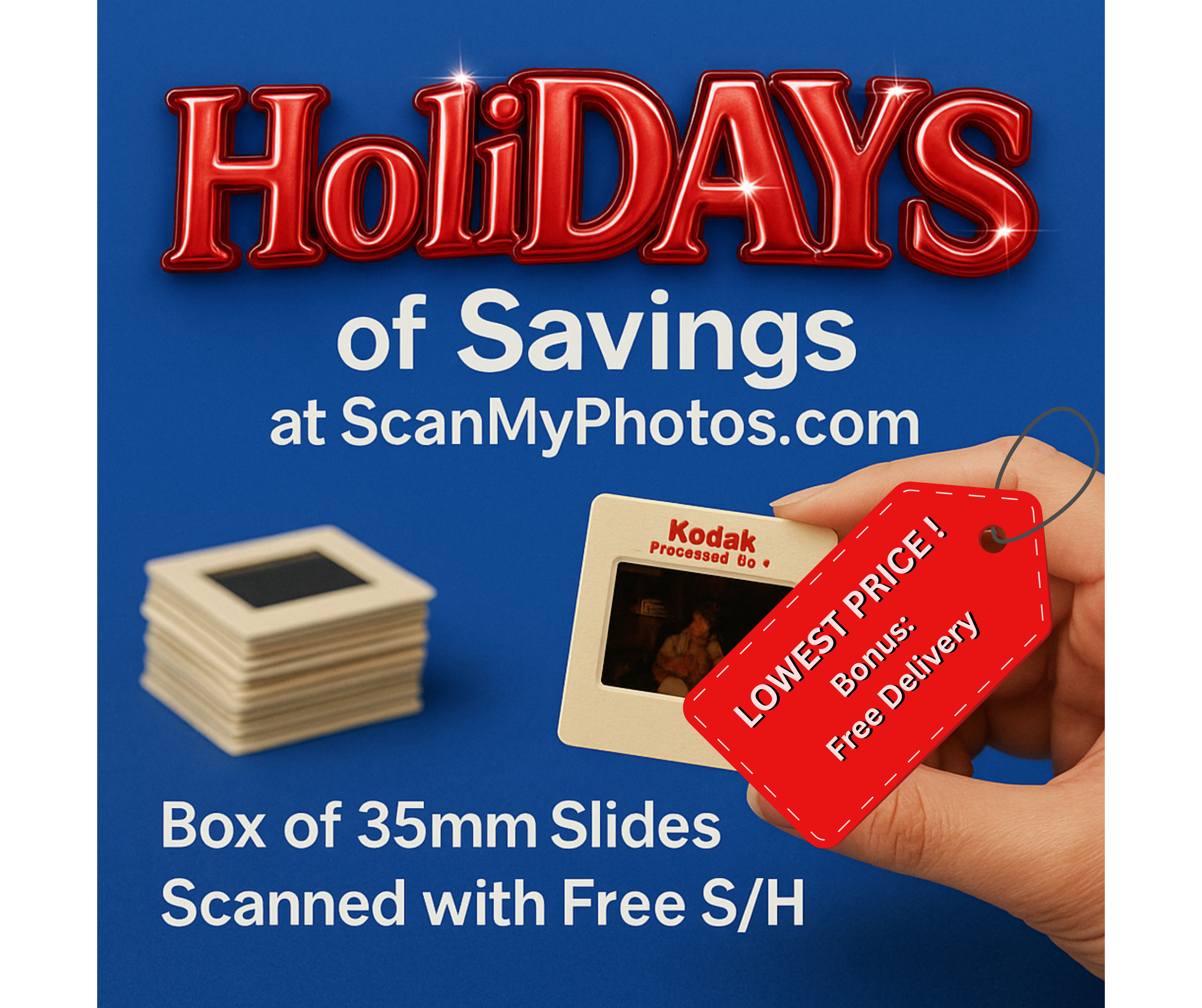 digitizing 35mm slides with free delivery. 