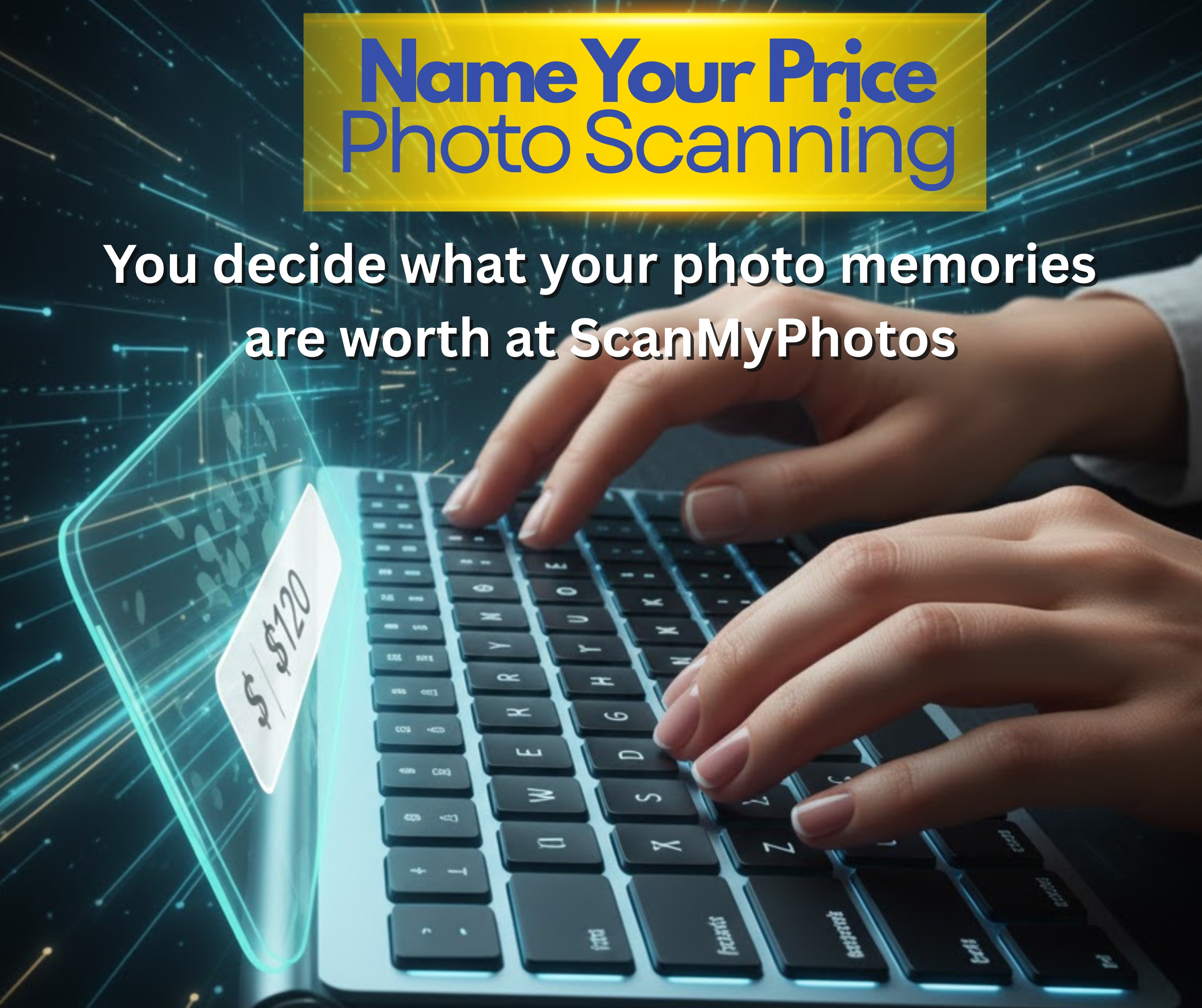 Name your price photo scanning