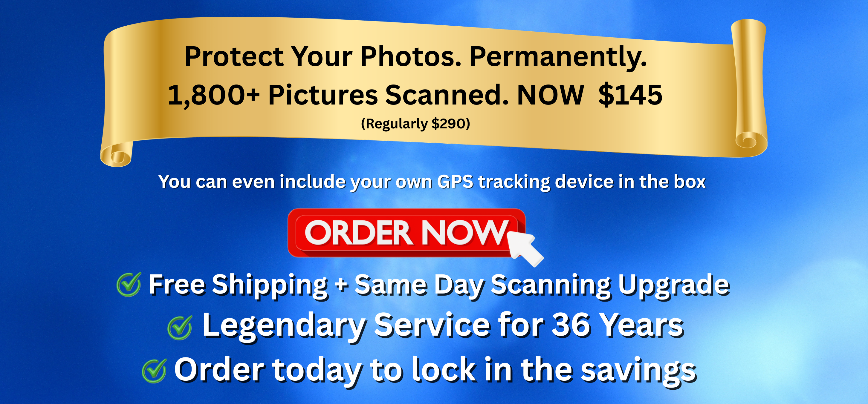 I need my pictures scanned.