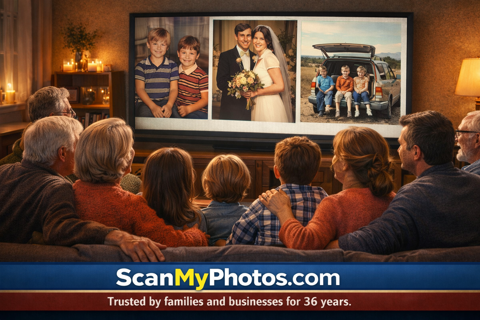 Kiplinger story on best ways to host a family reunion and scan photos.