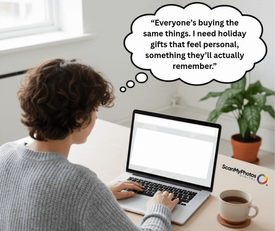 what is the best holiday gift that lasts FOREVER? ScanMYPhotos eGift certificates