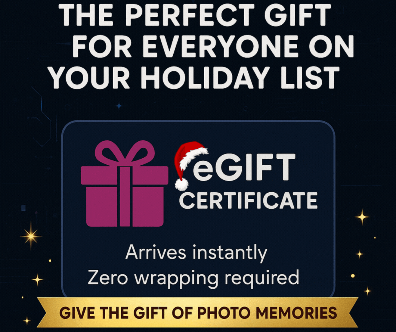 eGift cards for photo scanning gift idea