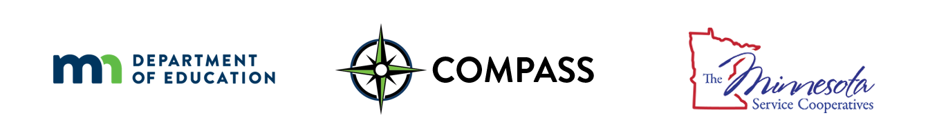 MDE, COMPASS, and MN Service Cooperatives logos
