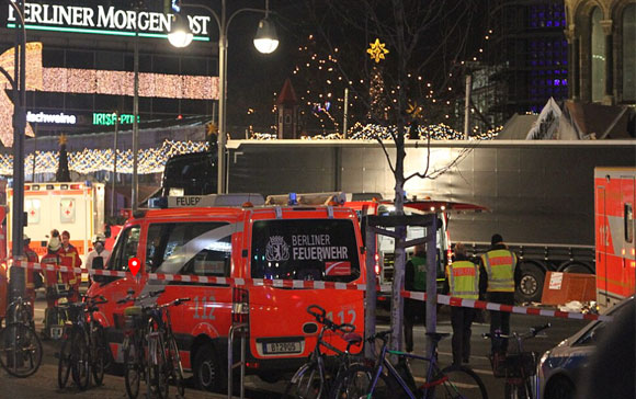December 19, 2016 truck ramming attack in Berlin, Germany. Image: Wikipedia.