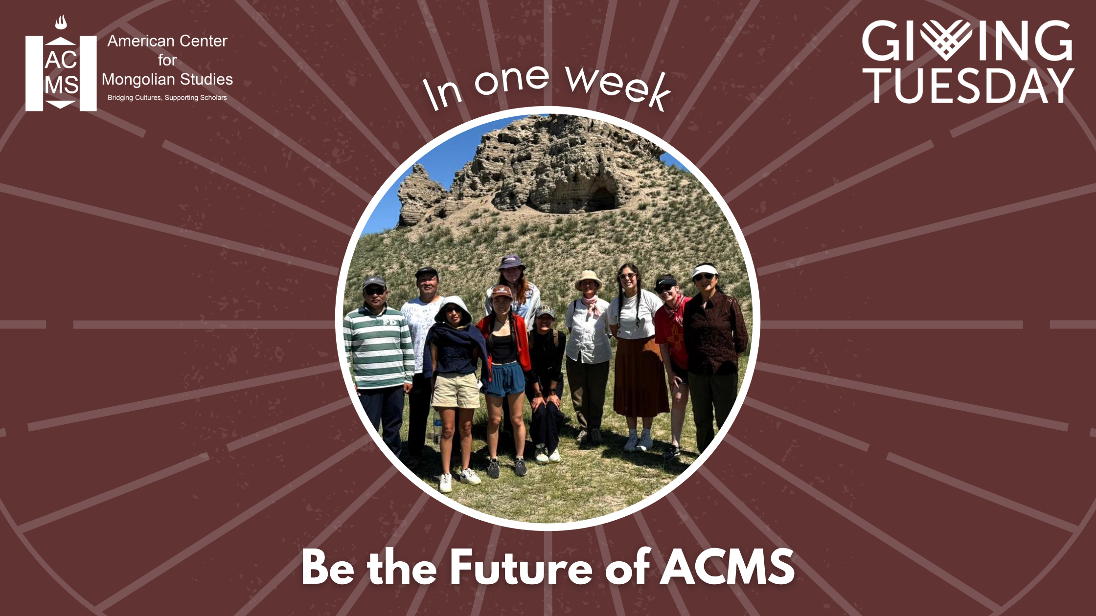 A branded image that says “In one week, Be the Future of ACMS.“