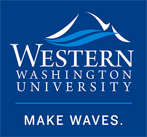 The Western Washington University logo, reading “Western Washington University. Make Waves.“