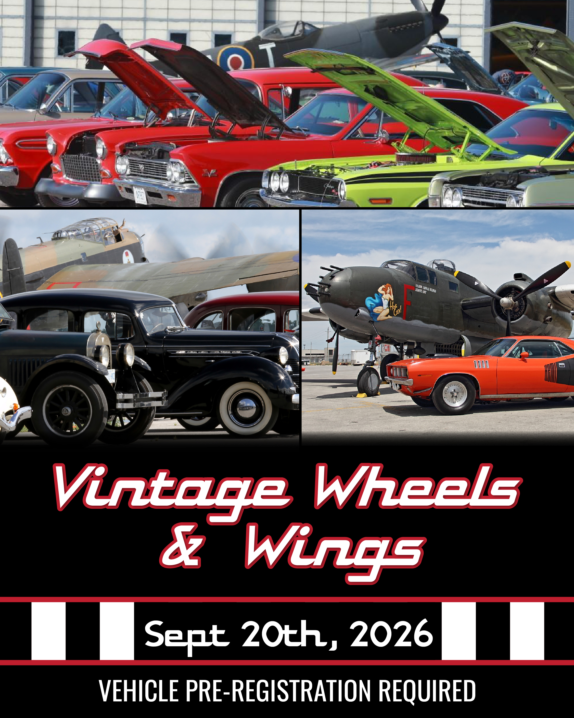 Vintage Wheels & Wings Event is September 20, 2026