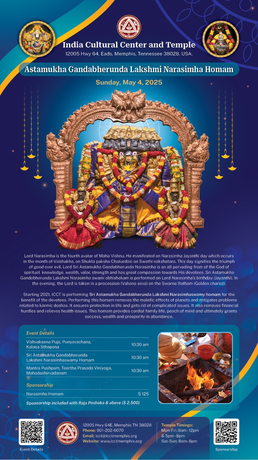 Sri Astamukha Gandabheruda Lakshmi Narasimha Swamy Homam