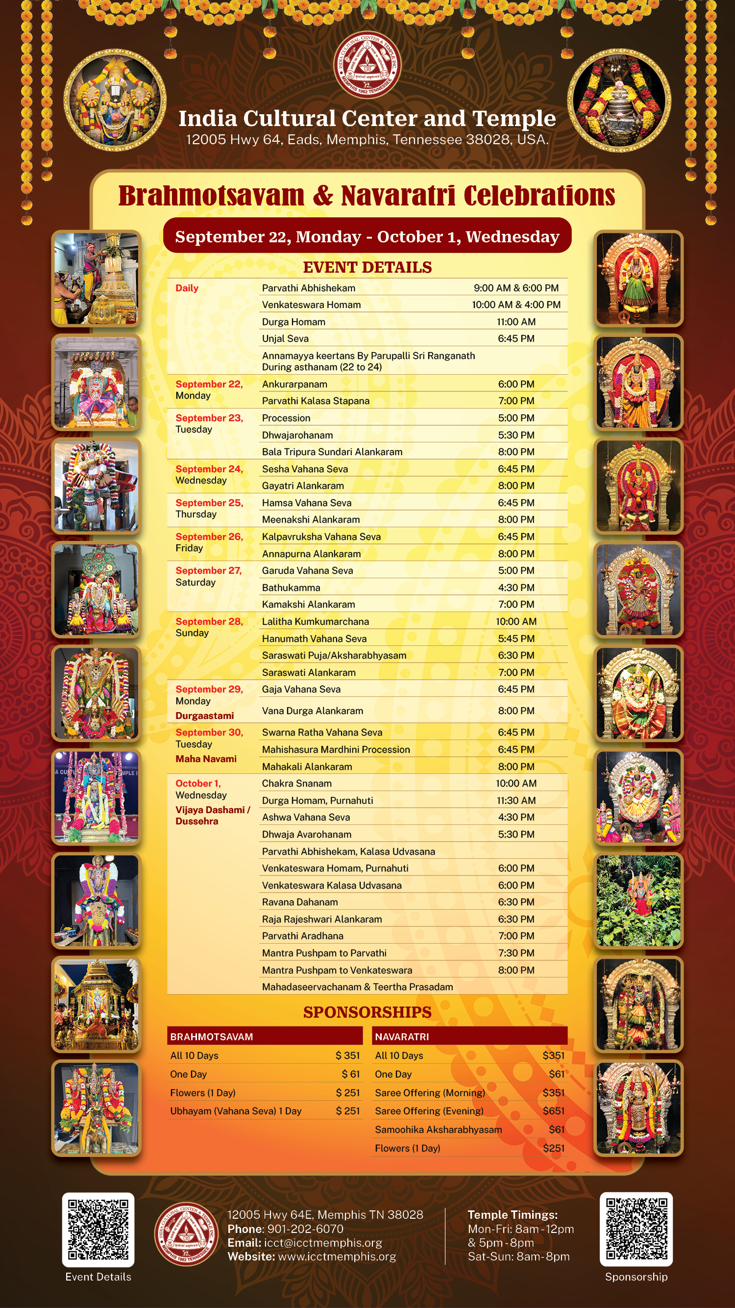 brahmotsavam and navaratri celebration