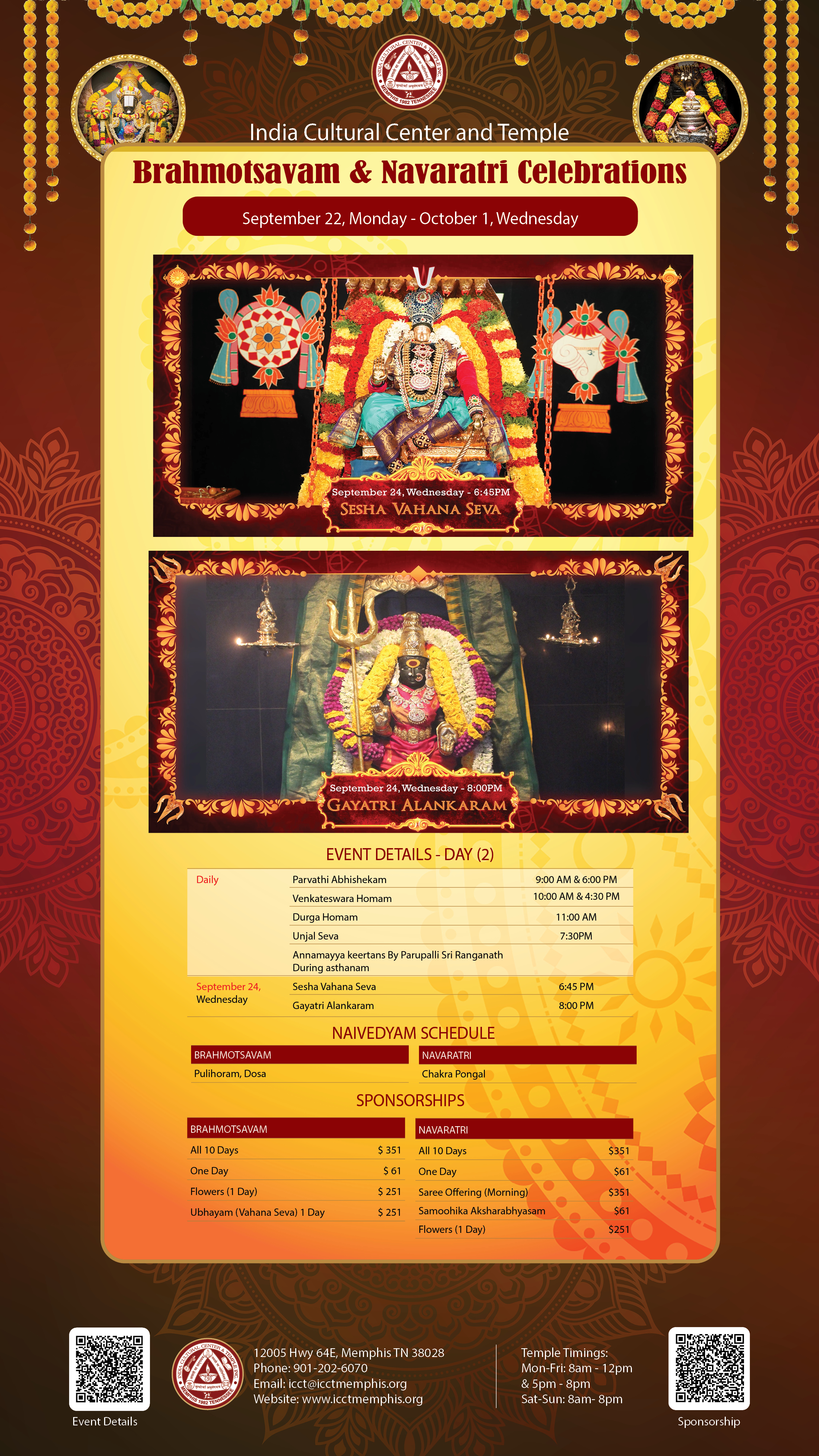 Brahmotsavam Navratri Celebrations