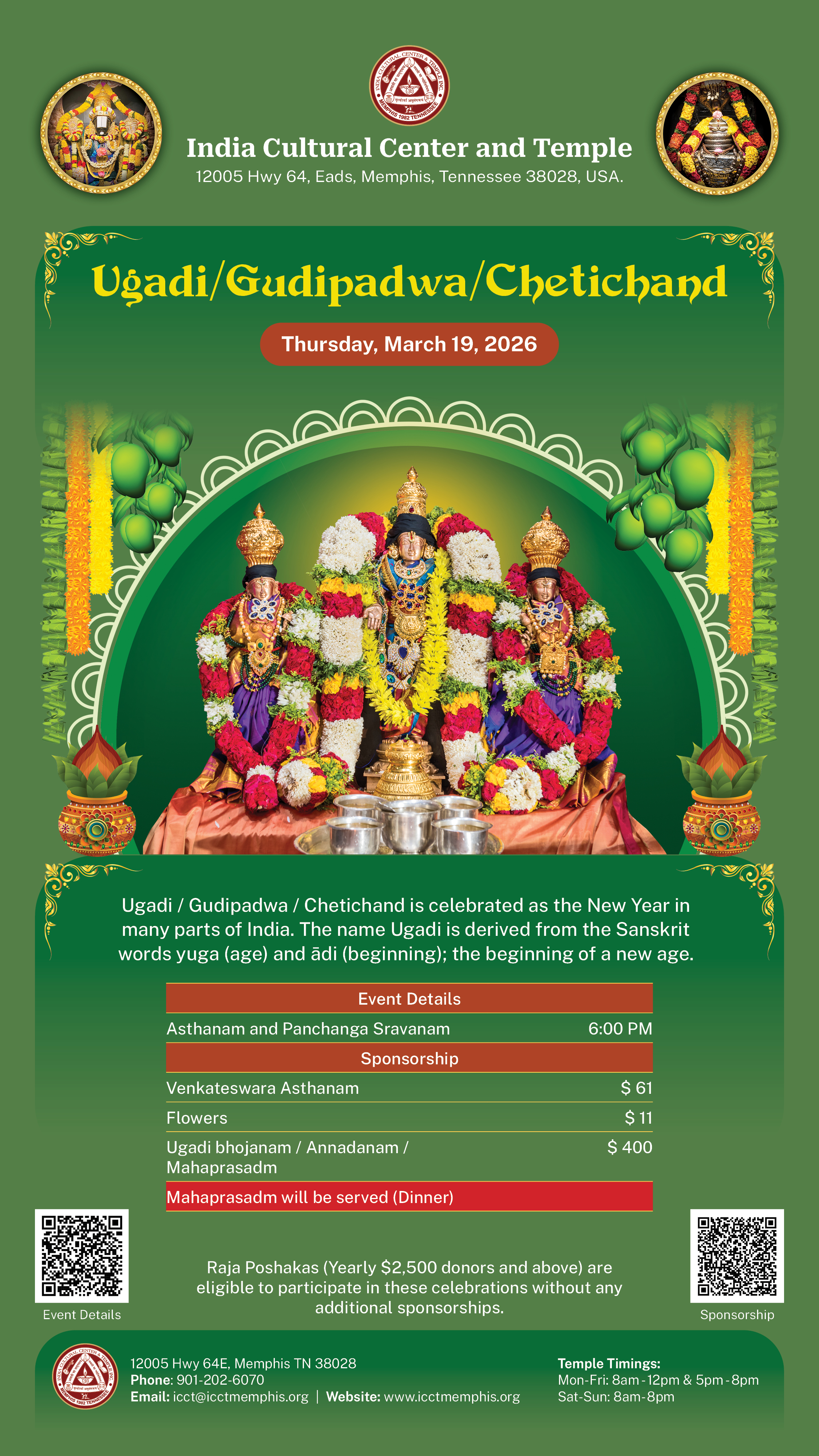 Ugadi, Gudipadwa, Chetichand