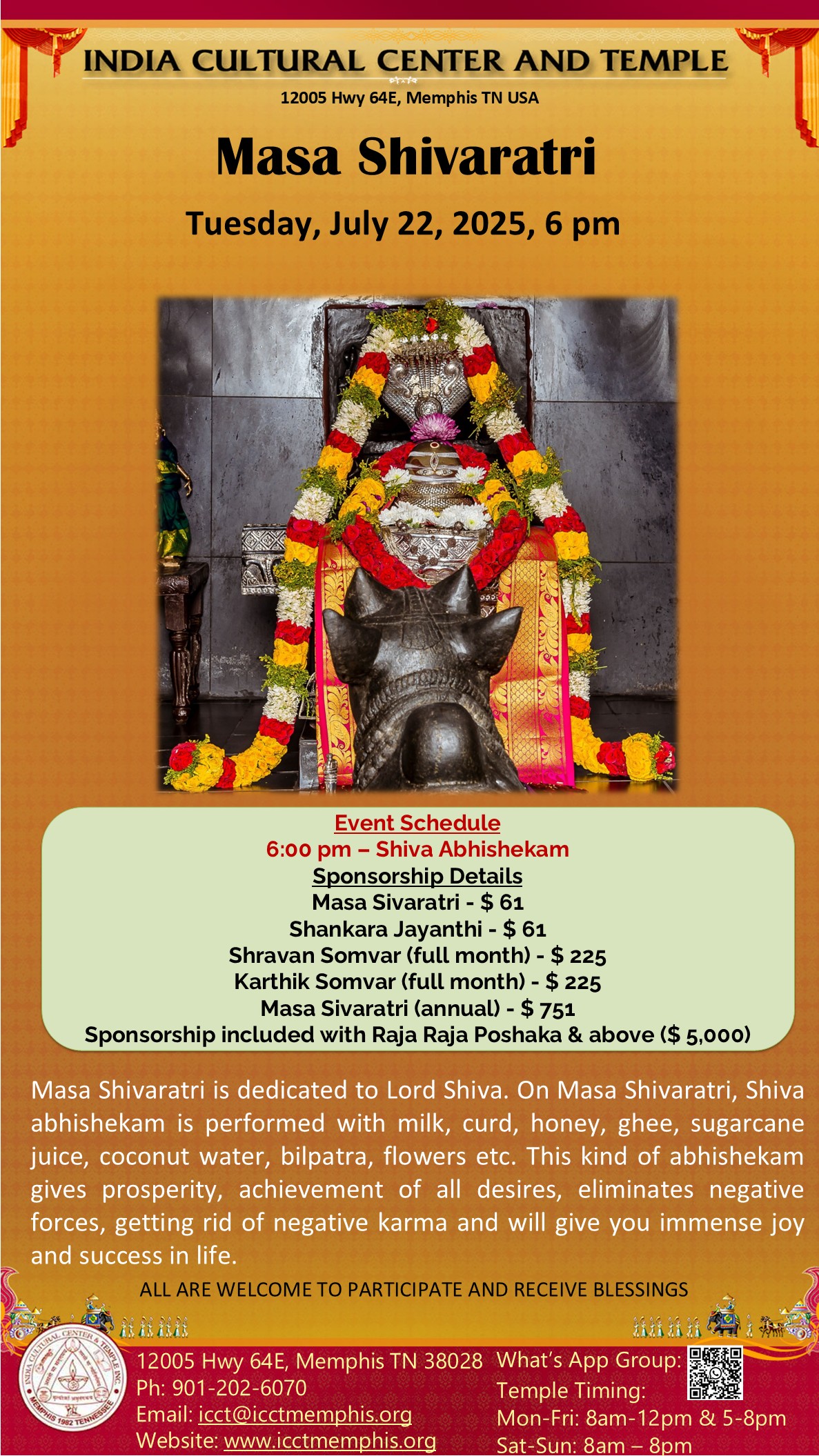 Masa Shivaratri – Shiva Abhishekam