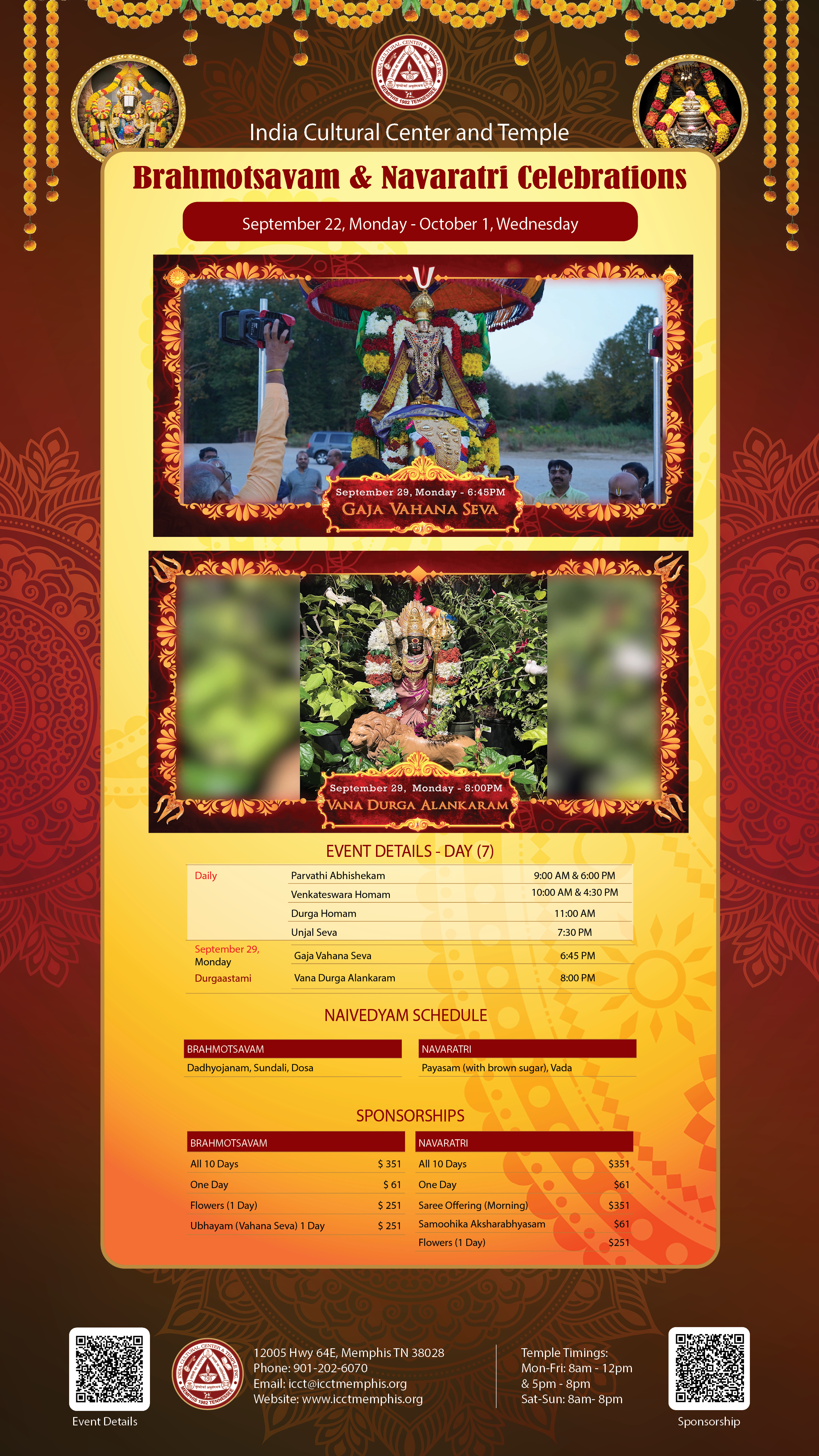 Brahmotsavam Navratri Celebrations
