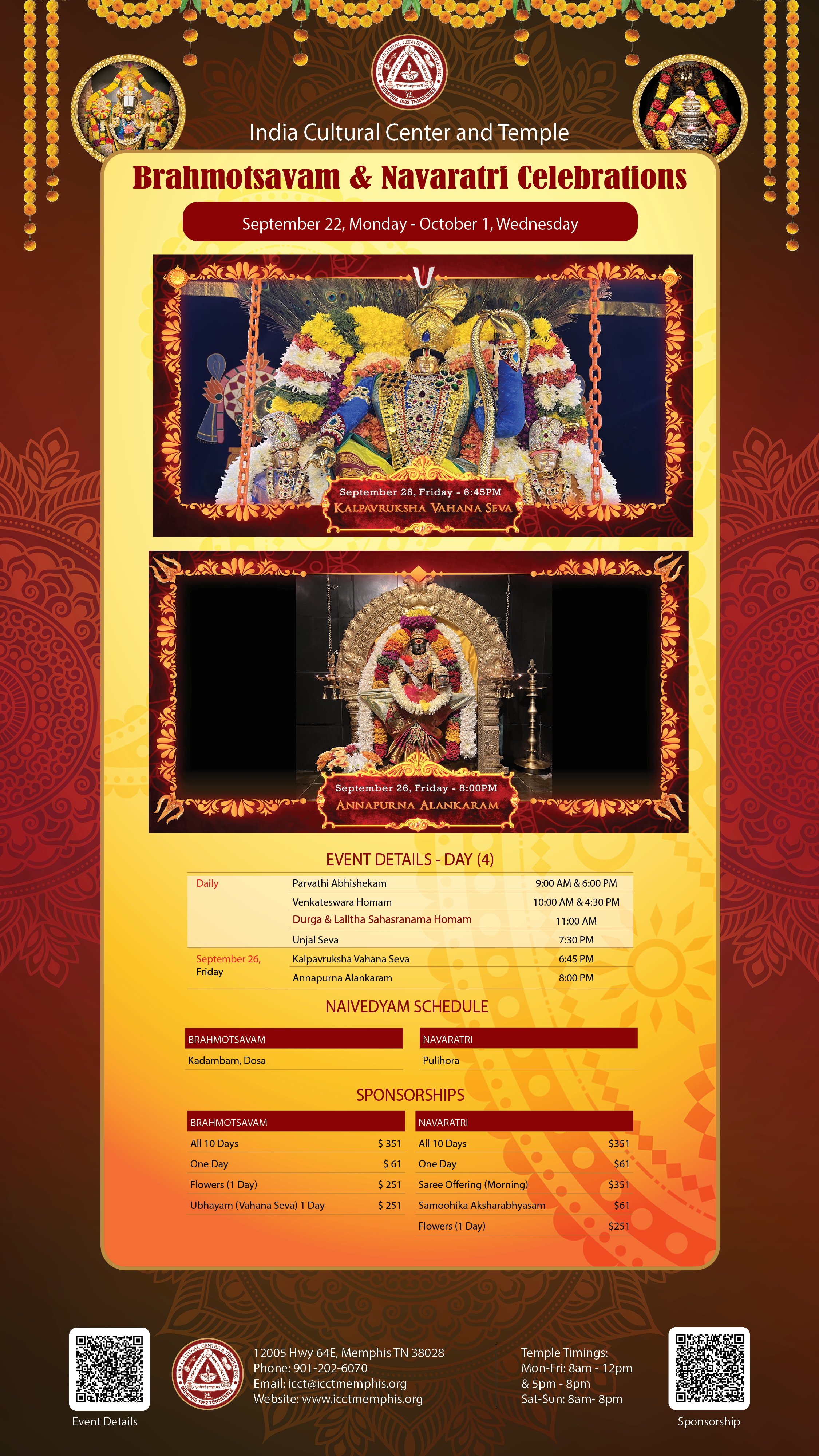 Brahmotsavam Navratri Celebrations