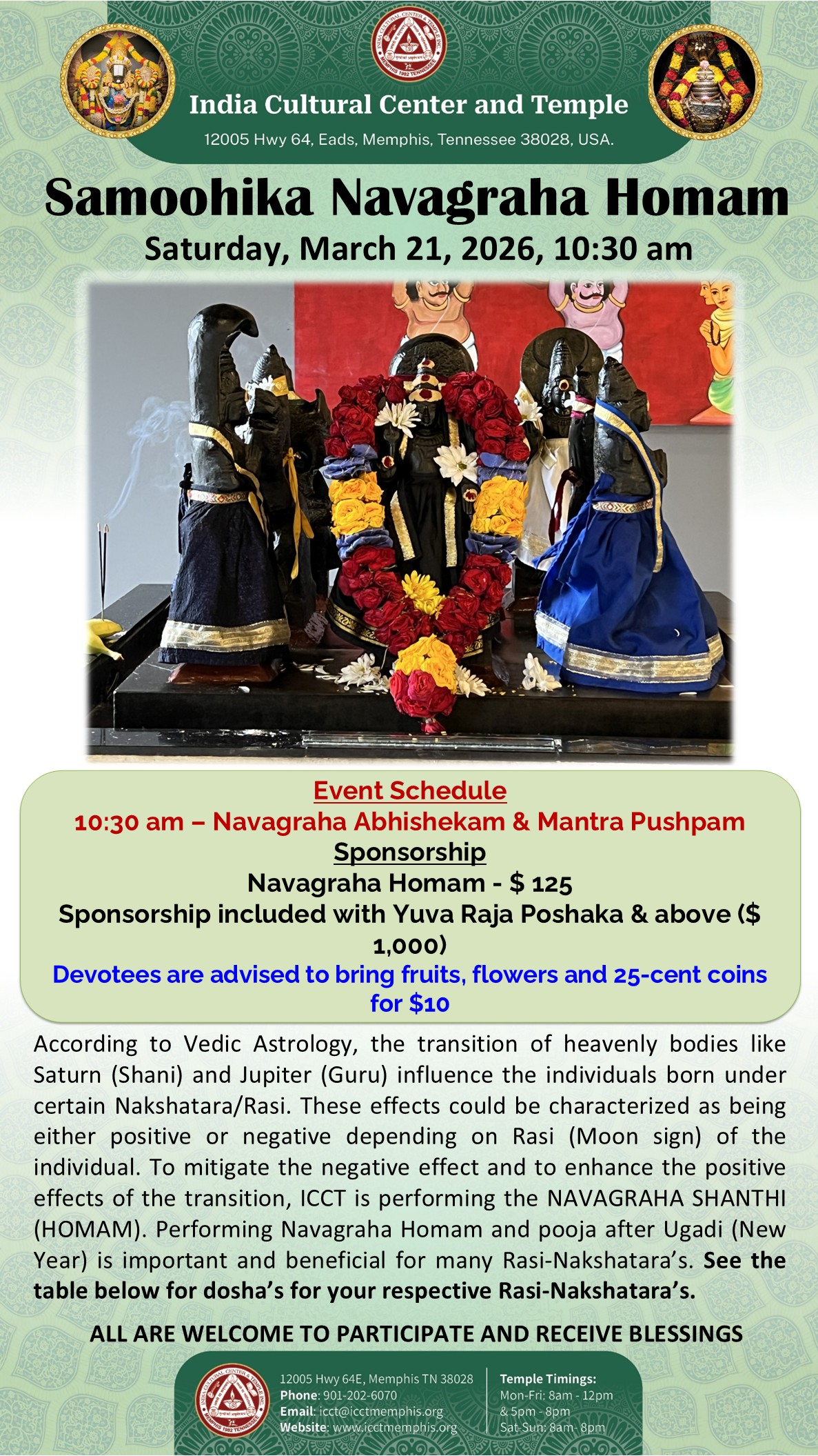 Samoohika Navagraha Homam