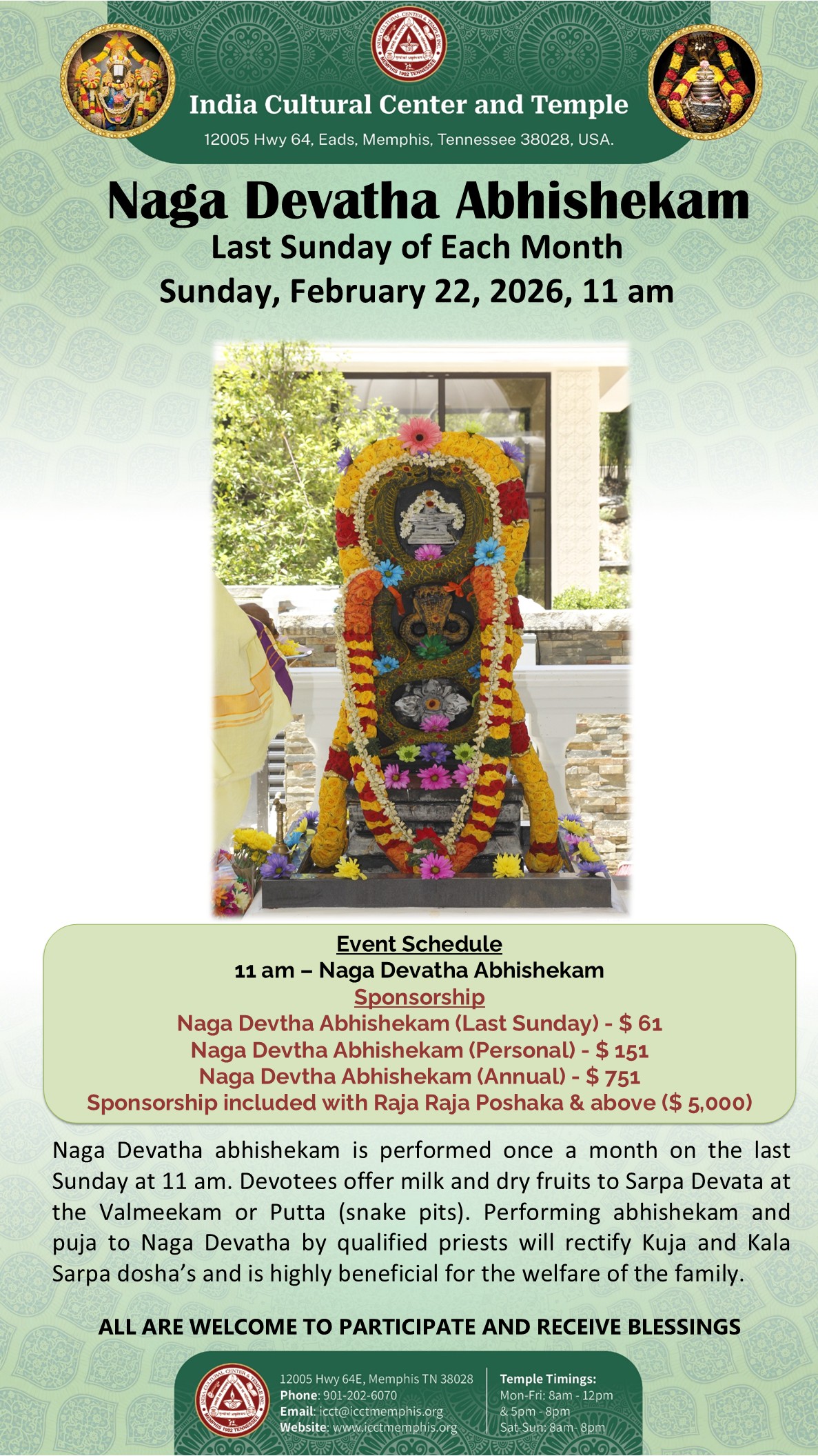 Naga Devatha Abhishekam