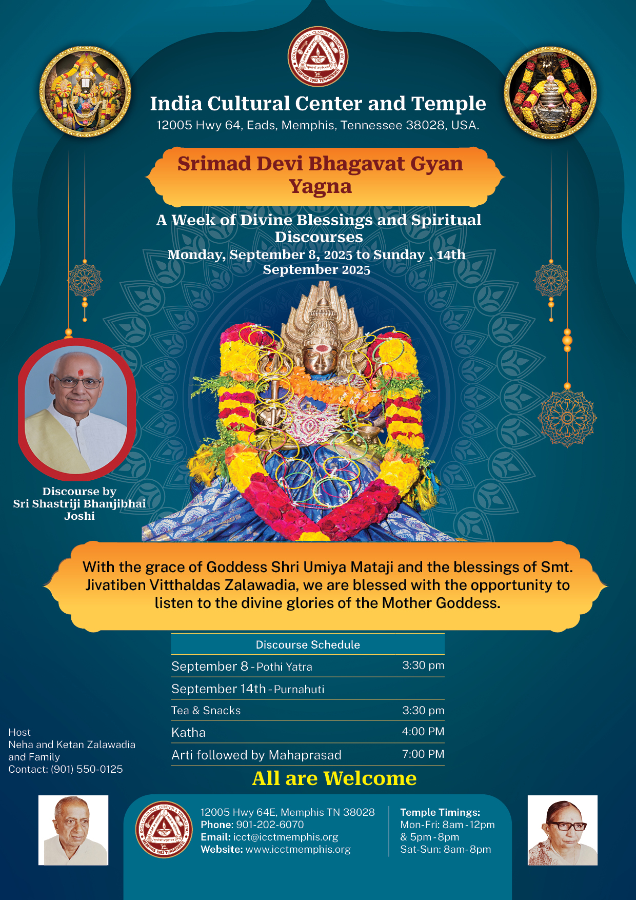 Godadevi/Bhudevi Abhishekam